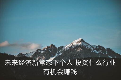 未來經(jīng)濟(jì)新常態(tài)下個(gè)人 投資什么行業(yè)有機(jī)會賺錢