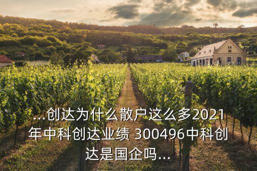 ...創(chuàng)達為什么散戶這么多2021年中科創(chuàng)達業(yè)績 300496中科創(chuàng)達是國企嗎...