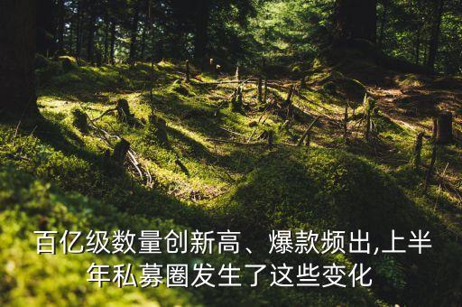 百億級數(shù)量創(chuàng)新高、爆款頻出,上半年私募圈發(fā)生了這些變化