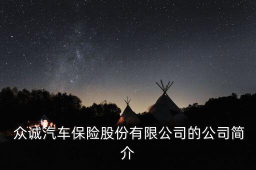  眾誠汽車保險(xiǎn)股份有限公司的公司簡介