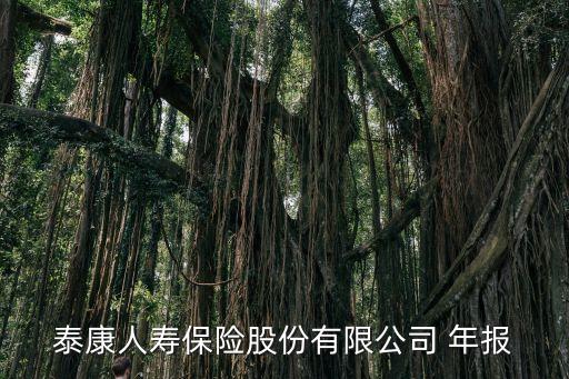 泰康人壽保險股份有限公司 年報(bào)