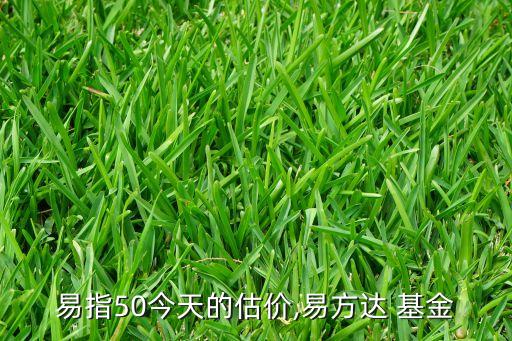 易指50今天的估價,易方達 基金