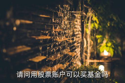 請(qǐng)問(wèn)用股票賬戶可以買基金嗎
