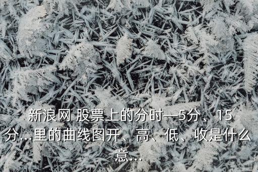  新浪網(wǎng) 股票上的分時—5分、15分…里的曲線圖開、高、低、收是什么意...