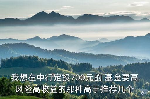 我想在中行定投700元的 基金要高風(fēng)險高收益的那種高手推薦幾個