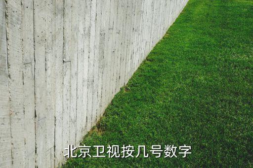  北京衛(wèi)視按幾號數字