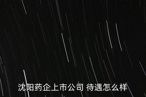 沈陽(yáng)藥企上市公司 待遇怎么樣