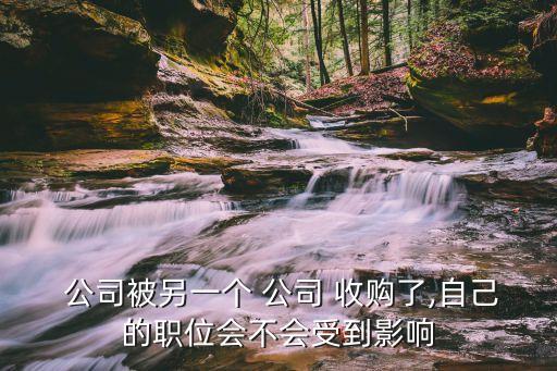  公司被另一個(gè) 公司 收購了,自己的職位會(huì)不會(huì)受到影響
