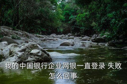 我的中國銀行企業(yè)網銀一直登錄 失敗怎么回事