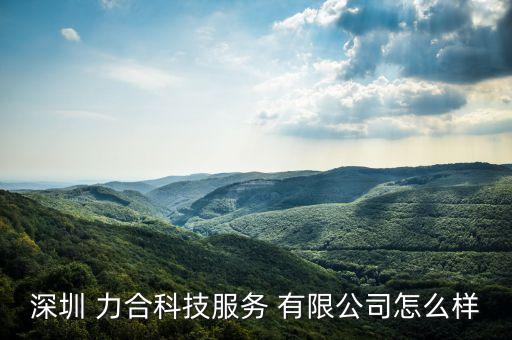 深圳 力合科技服務 有限公司怎么樣