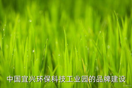 中國(guó)宜興環(huán)?？萍脊I(yè)園的品牌建設(shè)