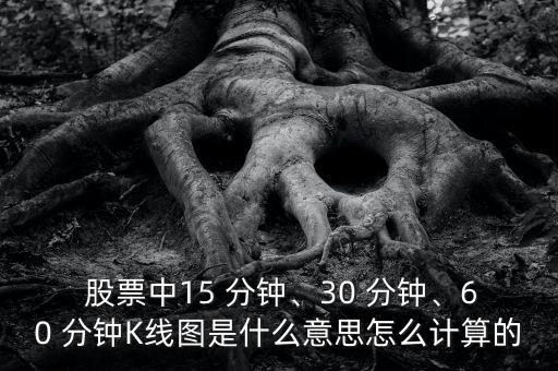  股票中15 分鐘、30 分鐘、60 分鐘K線圖是什么意思怎么計算的