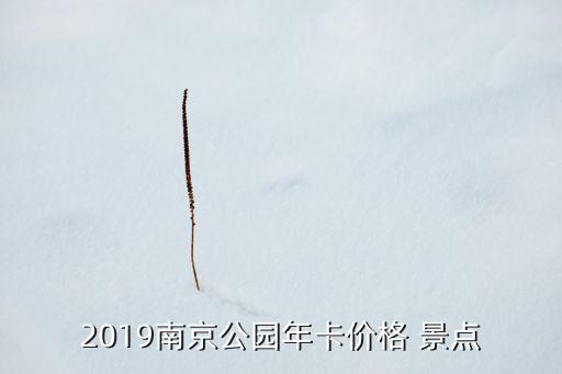 2019南京公園年卡價格 景點(diǎn)