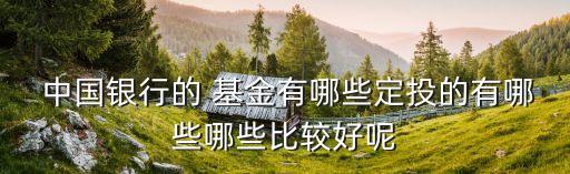 中國(guó)銀行定投基金查詢,定投的基金怎么查詢一共投了多少錢(qián)