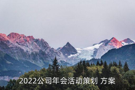 2022公司年會活動(dòng)策劃 方案