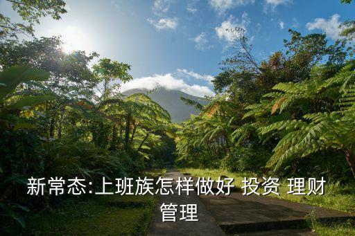 高風(fēng)險理財投資管理,理財學(xué)中的投資管理主要包括