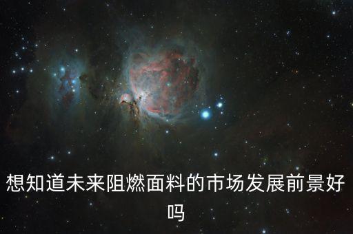 想知道未來阻燃面料的市場(chǎng)發(fā)展前景好嗎